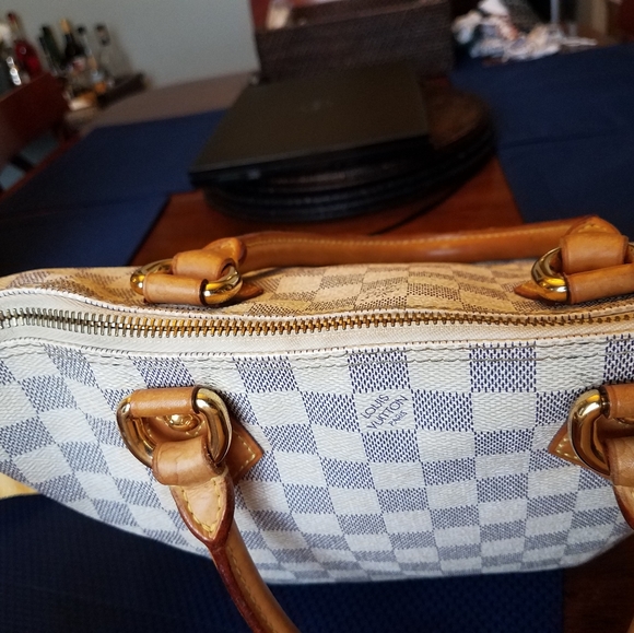 SOLD@! Louis Vuitton Damier Azur Saleya PM Handbag - Picture 6 of 11